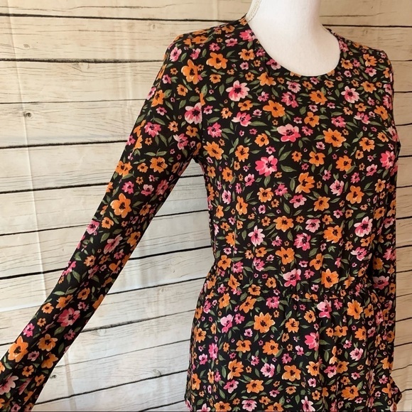 Divided Long Sleve Prairie Mini Dress - Picture 2 of 7